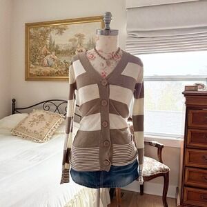 Y2k striped cardigan  y2k wet seal cardigan size xs